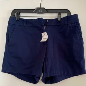 J Crew shorts size 8 NWT, navy